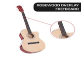 Karrera Acoustic Cutaway 40in Guitar - Natural ACG40-NAT