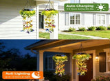 4Pack Solar Hanging Garden Lights, Gifts for Mom, 2 Pack Waterproof Solar Lights Outdoor Decor with V1107-112-64467-GRN-4PACK