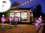Solar American Flag Gardens,4th of July Decoration Patriotic Solar American Flags Lawn V1366-AZ2-W-16381
