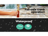 Instahut 3m Outdoor Umbrella Pole Umbrellas Beach Garden Sun Stand Patio Black UMB-POLE-3-H-BK