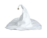 Lace-up Strap Witch Hat Women Adult Halloween White Wizard Hat Party Headgear V1263-JX-1184
