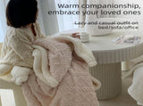 Blue 180*200cm Double Blanket, Taffeta Fleece Blanket, Thick Winter Quilt, Lambswool Coral Fleece V888-ELOSUNG50042