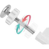 8 pcs Pressure Mounted Baby Proofing Wall Guards, Threaded Spindle ROds, Baby Safety Buffers For V1188-MS-227-2751
