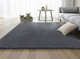 Artiss Floor Rug 140x200cm Plush Area Shaggy Rug Living Room Bedroom Carpet Grey FLR-FLU01-140X200-GY