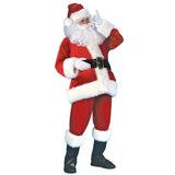 Santa Claus Costume 7 Parts Complete Set for Adults Cosplay with Elf XL 180-195cm V1188-YUF-19703-1