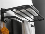 Bathroom Towel Rack With Towel Bar Holder 20in Towel Shelf Bathroom With Towel Rail Shelf Wall V1369-AZ3-W-19759