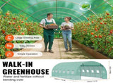 Walk-in Tunnel Greenhouse, 19.4x9.7x6.5 ft Hoop House Greenhouse Tunnel, Plant Hot House with V952-SDXWS20X10X7U1NJ3V0