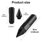 20PCS M12X1.5 Wheel Lug Nuts, Cap Spiked Extended Tuner 60mm Aluminum Wheels Rims Nuts Black V1259-DP01-A-4404