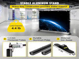 Telescopic Backdrop Banner 8' x 8' Banner Adjustable Step and Repeat Backdrop Banner V952-DM-ABSZSJ00000001V0