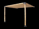 Roof Pergola Gazebo Shed Matte Black Steel Brackets and Coffee Screen DIY Kits V63-848321