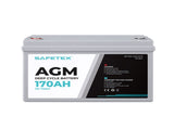 Safetex 12V 170Ah AGM Deep Cycle Lead BATTERY-AGM-S170