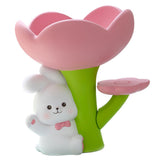 Rabbit Flower Key Tray Resin Storage Plate Jewelry Holder Home Decoration for Bedroom Office V1294-YM0703-3115230050011