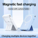 Portable Power Bank Digital Display Power Bank Built-In Cable Power Bank Power - Black - Size 01 V1403-876-81900-BLK-01