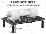 Adjustable Pet Feeder Stand for Cats and Small Dogs Elevated Raised Bowl Holder with 3-Level V1341-ZY-P9GEW8GA-BLACK