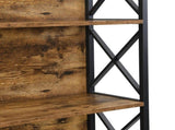 6 Tier Tall Bookshelf, Rustic Brown V1127-AU-CS03-BRN