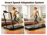 Everfit 3 in 1 Walking Pad Treadmill 12% Incline Under Desk Foldable Treadmills for Home Gym With TMILL-380H-2INC-BK