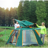 Instant Pop Up Tent For Hiking 2/3/4 Person Camping Tents, Waterproof Windproof Family Tent With Top V213-IPUT02-GRN01