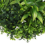 Flowering White Artificial Green Wall Disc UV Resistant 100cm V77-8880024