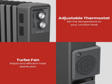 Dimplex Oil Free 2.4kW Column Heater w/ Thermostat and Turbo Fan in Black ECR24FA
