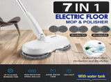 Cordless Electric spin 6Mops Cleaner 5In1 Floor Polisher Sweeper Washer Scrubber V201-CLN0001WH8AU