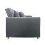 Suri 3-in-1 Convertible Sofa Chair Bed by Sarantino - Airforce Blue SOFA-YGG-7001-LNN-BLU