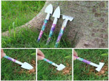 YL/Z10 Purple 10-Piece Floral Gardening Tool Set with Carrying Case - Durable and Stylish V888-ELOSUNG15586