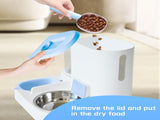 Automatic Pet Feeder and Water Bowl for Dogs and Cats - Blue V1258-DP02-BOL-553