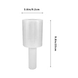 White PE Stretch Wrap Roll with Handle for Secure Luggage Wrapping and Moving Supplies V1370-AZ4-20823