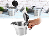 750ML Gravy Boat 304 Stainless Steel Sauce Jug Double Walled Steak Sauce Pot with Lid V1294-YM0716-3118220143511