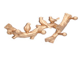 Decorative Hook Golden Bird Branch Shape Three Dimensional Wall Mounted Home Decoration V1294-YM0523-3117210199812