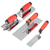 4Pcs Stainless Steel Concrete Tool Set, Ergonomic Handle Design, Reinforced Metal Support, for V1369-AZ3-W-12344