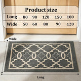 Door Mat Non Slip Washable Absorbent Entryway Rug for Home Garage Kitchen Laundry Room, Dark Grey, V1237-ZY-924-044
