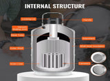 Liquid Nitrogen Tank, 3 L Aluminum Alloy Liquid Nitrogen Container, LN2 Tank Dewar with 6 Canisters V952-CZXYDG3L0000R0BDWV0