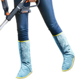 Weed Trimmer Leg Gaiters Adjustable Cowhide Protective Guards for Men Women Gardening Lawn Care V1189-LC-RY-00025