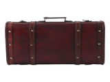 Portable Antique Suitcase Wooden Case Photography Props Craft Decoration Box Ornament V1294-YM0901-3115200144711