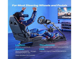 Racing Wheel Stand, Heavy-Duty Simulator Cockpit Steering Stand with Dual-Rail Dual-Arm, Fit V952-ZXZCSGSBWXSQX8MP1001V0