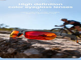 E08 Smart Bluetooth Cycling Sunglasses with Camera, UV400 Outdoor Sports Glassesorange V1300-E08-ORANGE
