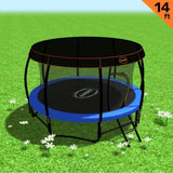 Kahuna Trampoline 14 ft with Roof - Blue TRA-KAH-14-BU-RF