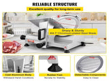 Commercial Meat Slicer, 200W Electric Deli Food Slicer, 350-400RPM Meat Slicer with 8" Carbon Steel V952-SYDRQPJ240W8WB31UV3