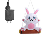 3.9ft Easter Bunny Inflatable LED Blow Up Rainproof Windproof Inflatable Yard V1294-YM0901-3115230150311