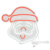 LED Neon Light Santa Claus Sign Lamp Art Wall Decoration Light for Bedroom Party Birthday Bar Club V1294-YM0710-3119210173911