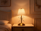 Hometravel USB Bow Table Lamp, Rechargeable Decorative Ambient Light, Metal Base Desk Lamp for V1189-WXFWAL-20260326-02664