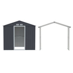 Giantz Garden Shed Outdoor Storage 2.15x1.74M Tool Workshop House w/Extension Kit SHED-GAB-4X7-AB-EXT