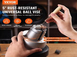 Ball Vise, 5" Setting Tool, 360&deg Rotation Block Vise, 35 PCS Attachment Jewelry V952-WNXZSZYHDGW337TS8V0