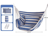 Blue White Stripes Oversized Hanging Swing Chair Canvas Hammock 2 Pack 45 45CM Pillows Set V888-ELOSUNG55292-6
