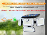 solar outdoor light, motion sensor wall light, waterproof led light, rotatable solar panel, V1102-124-19049-WHI-4PCS