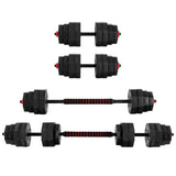 Everfit 40kg Dumbbells Barbell Set Adjustable Dumbbell Weight Lifting DAB-DBS-40KG-AB