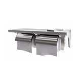 Stainless Steel Twin Toilet Roll Holder with Shelf V959-DTPR0016