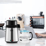 Water Distiller, 4L 1.05 Gallon Pure Water Purifier Filter For Home Countertop, 750W Distilled Water V952-BXGZLSJYS4LD2TK5LV3