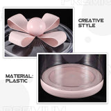 Clear Plastic Airtight Storage Jar with Reusable Lid, Coffee Canister, Cookie Container for Candy, V1366-AZ2-W-28600